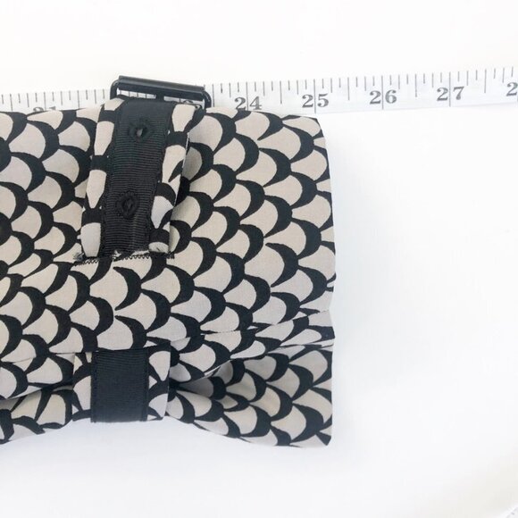 RACHEL Rachel Roy Trench Coat. Black/Taupe Geometric Print. Size M - Picture 12 of 14